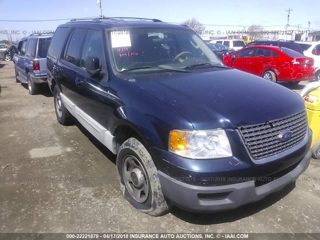 1FMRU15W13LC61800 - 2003 FORD EXPEDITION XLT BLUE photo 1