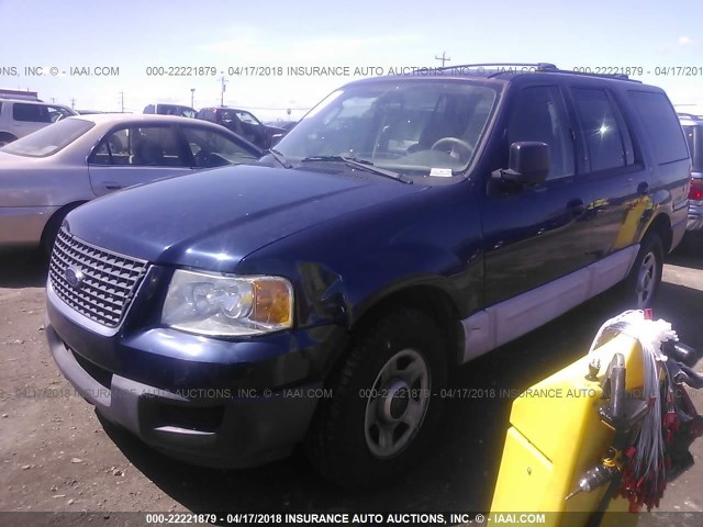1FMRU15W13LC61800 - 2003 FORD EXPEDITION XLT BLUE photo 2
