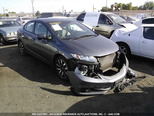 2HGFB2F91FH526245 - 2015 HONDA CIVIC EXL 灰色 照片 1
