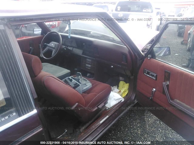 1B3BD41DXGG190589 - 1986 DODGE ARIES LE MAROON photo 5