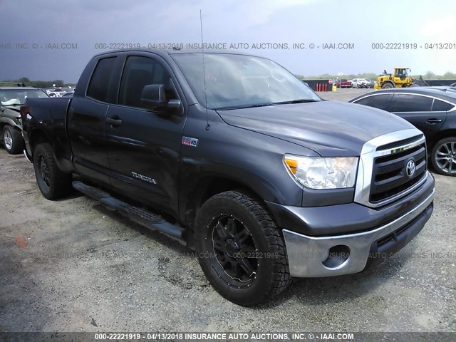 5TFRY5F17DX140413 - 2013 TOYOTA TUNDRA DOUBLE CAB SR5 GRAY photo 1
