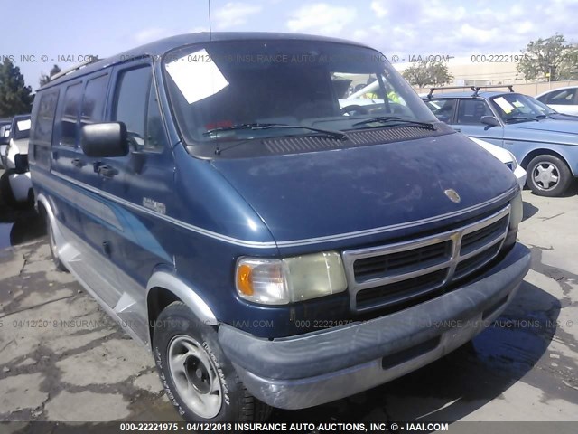 2B6HB21Y3RK539161 - 1994 DODGE RAM VAN B250 BLUE photo 1