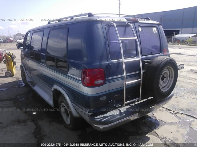 2B6HB21Y3RK539161 - 1994 DODGE RAM VAN B250 BLUE photo 3