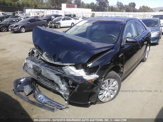 4T1BD1FKXEU110285 - 2014 TOYOTA CAMRY HYBRID/LE/XLE Tünd mavi foto 2