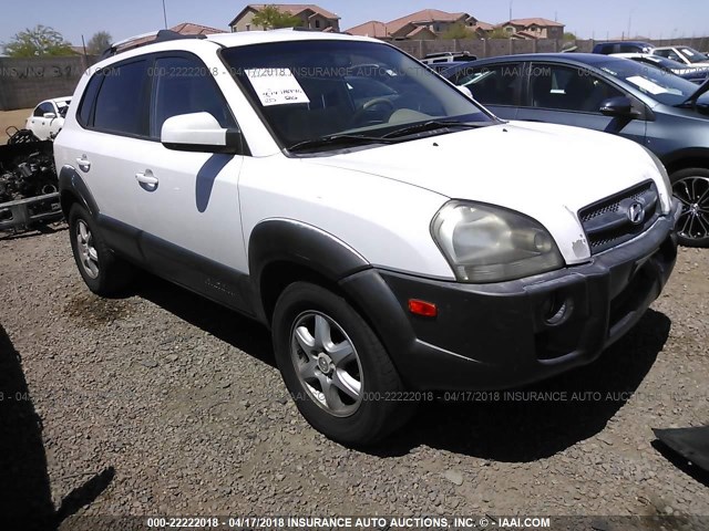 KM8JN12D55U084520 - 2005 HYUNDAI TUCSON GLS/LX WHITE photo 1