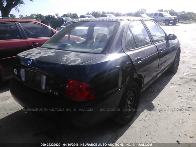 3N1CB51D04L912984 - 2004 NISSAN SENTRA 1.8/1.8S BLACK photo 4