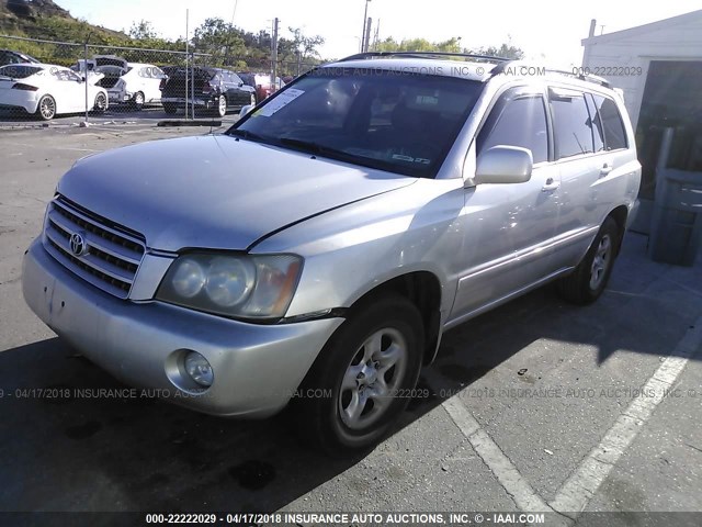 JTEGF21A620037164 - 2002 TOYOTA HIGHLANDER LIMITED SILVER photo 2