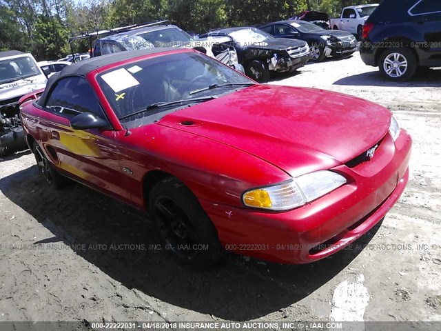 1FALP45X7VF102251 - 1997 FORD MUSTANG GT RED photo 1