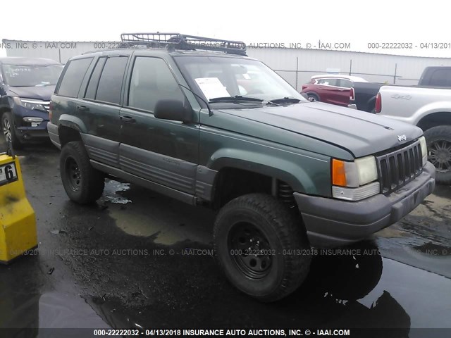 1J4GZ58SXTC289621 - 1996 JEEP GRAND CHEROKEE LAREDO GREEN photo 1