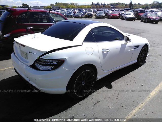 WDDPK7FA3CF043420 - 2012 MERCEDES-BENZ SLK 55 AMG WHITE photo 4