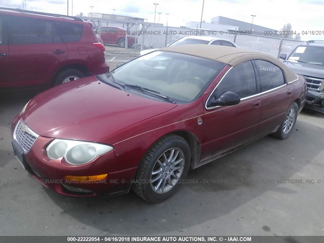 2C3AE66G52H166269 - 2002 CHRYSLER 300M RED photo 2