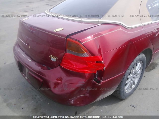 2C3AE66G52H166269 - 2002 CHRYSLER 300M RED photo 6