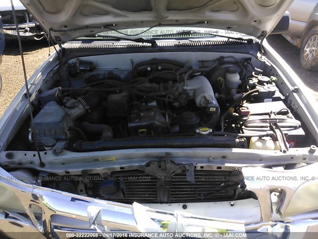 5TEGM92N81Z817962 - 2001 TOYOTA TACOMA DOUBLE CAB PRERUNNER SILVER photo 10