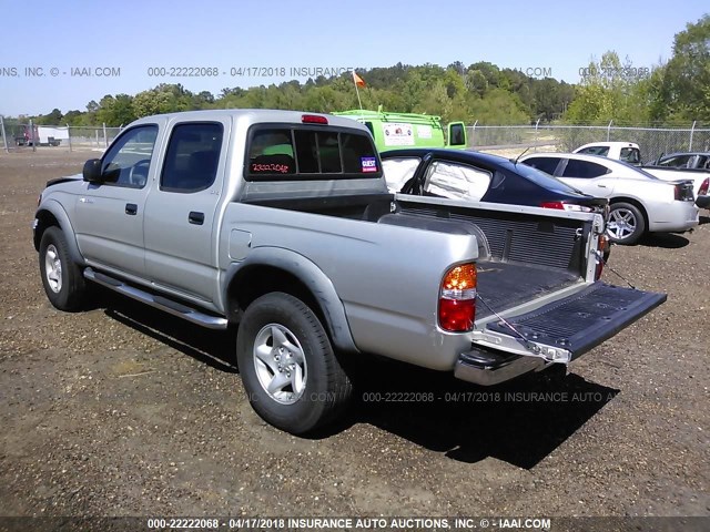 5TEGM92N81Z817962 - 2001 TOYOTA TACOMA DOUBLE CAB PRERUNNER SILVER photo 3
