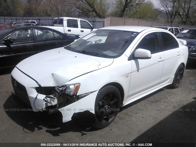 JA3AU86W79U021676 - 2009 MITSUBISHI LANCER GTS WHITE photo 2