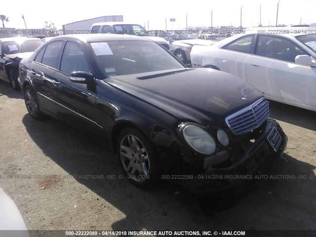 WDBUF70J54A493786 - 2004 MERCEDES-BENZ E 500 BLACK photo 1