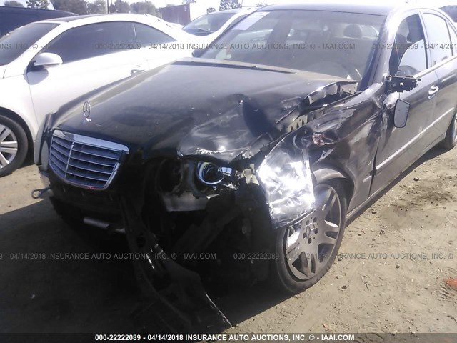 WDBUF70J54A493786 - 2004 MERCEDES-BENZ E 500 BLACK photo 6