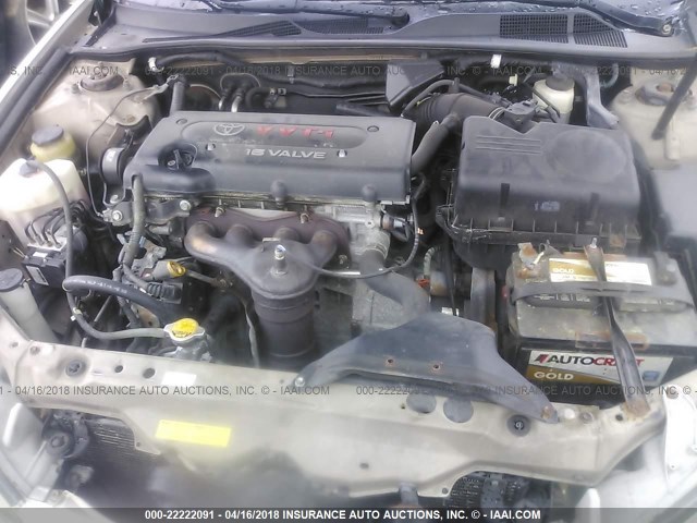 4T1BE32K85U058671 - 2005 TOYOTA CAMRY LE/XLE/SE 金色 照片 10