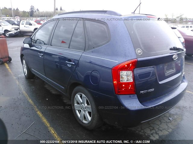 KNAFG526977088646 - 2007 KIA RONDO LX/EX BLUE photo 3