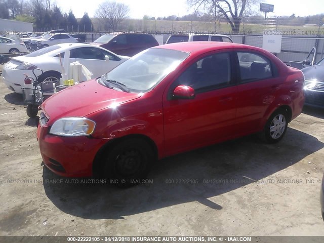 KL1TD5DE5BB160166 - 2011 CHEVROLET AVEO LS/LT 红色 照片 2