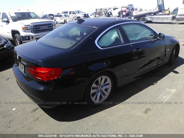 WBAKE5C50DJ107884 - 2013 BMW 328 I SULEV BLACK photo 4