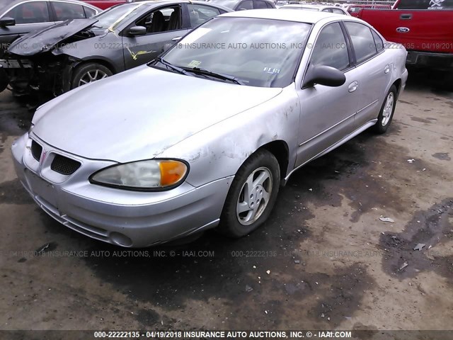 1G2NE52F63C169128 - 2003 PONTIAC GRAND AM SE SILVER photo 2