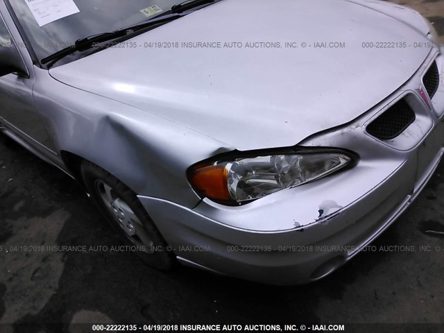 1G2NE52F63C169128 - 2003 PONTIAC GRAND AM SE SILVER photo 6