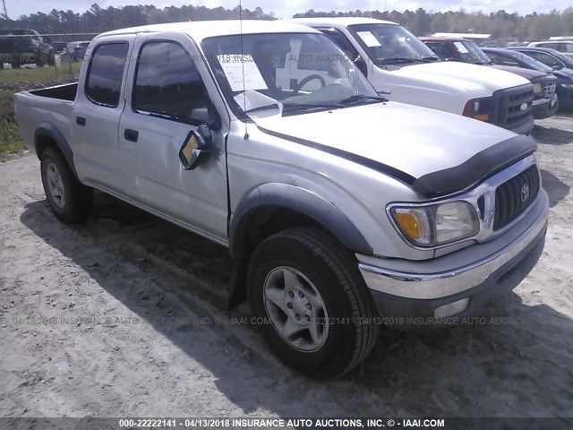 5TEGN92N52Z021541 - 2002 TOYOTA TACOMA DOUBLE CAB PRERUNNER GRAY photo 1