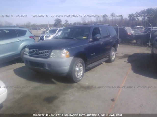 1FMZU72E42UC74290 - 2002 FORD EXPLORER XLS BLUE photo 2