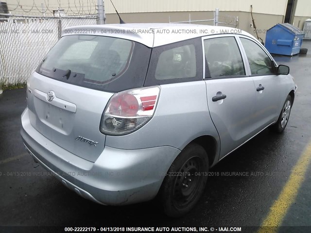 2T1KR32E47C650863 - 2007 TOYOTA COROLLA MATRIX XR SILVER photo 4