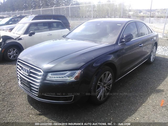 WAUJ2AFD9FN028032 - 2015 AUDI A8 QUATTRO BLACK photo 2