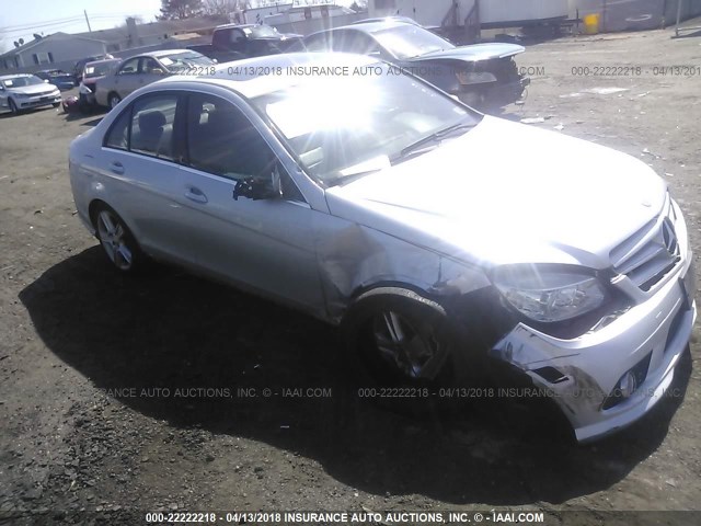 WDDGF8BB6AR123881 - 2010 MERCEDES-BENZ C 300 4MATIC SILVER photo 1