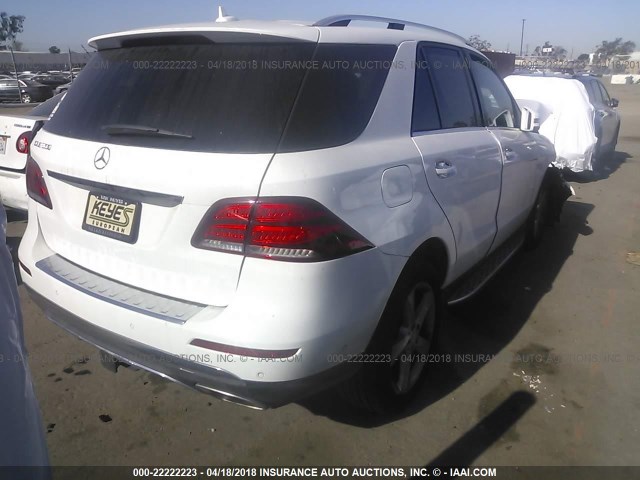 4JGDA5JB1HA843959 - 2017 MERCEDES-BENZ GLE 350 WHITE photo 4