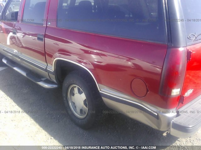 3GNEC16R9XG230609 - 1999 CHEVROLET SUBURBAN C1500 RED photo 6