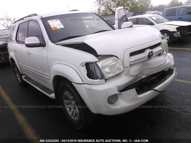 5TDBT48A37S291282 - 2007 TOYOTA SEQUOIA LIMITED WHITE photo 1