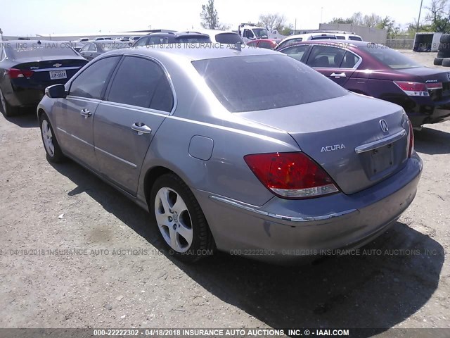 JH4KB16515C002601 - 2005 ACURA RL SILVER photo 3