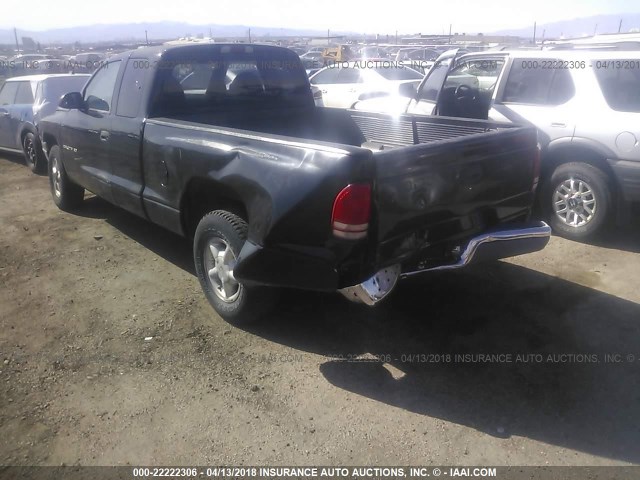 1B7GL23X0VS253860 - 1997 DODGE DAKOTA BLACK photo 6