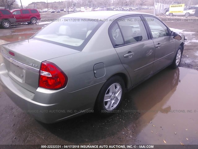 1G1ZT54894F238873 - 2004 CHEVROLET MALIBU LS 绿色 照片 4