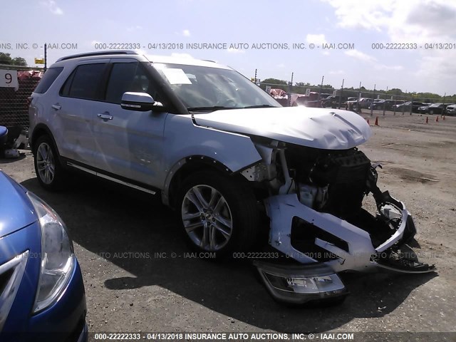 1FM5K7FH5HGA14612 - 2017 FORD EXPLORER LIMITED 银色 照片 1