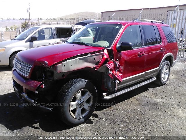 1FMZU64K33UC19134 - 2003 FORD EXPLORER EDDIE BAUER RED photo 2