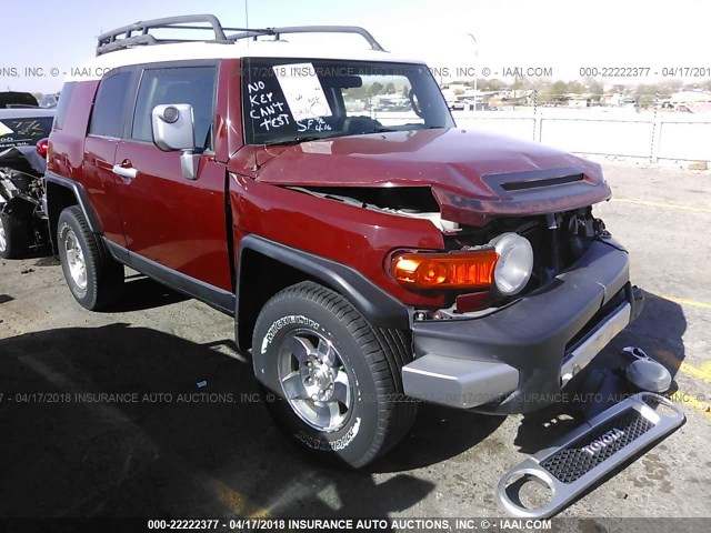 JTEBU11F68K020660 - 2008 TOYOTA FJ CRUISER MAROON photo 1