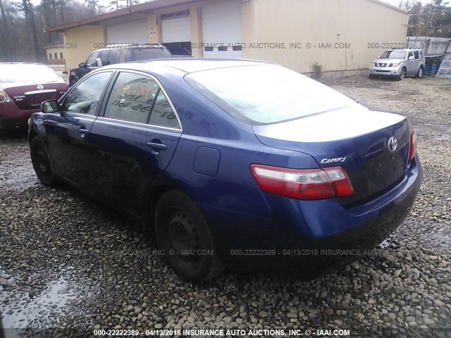 4T1BE46K77U051519 - 2007 TOYOTA CAMRY NEW GENERAT CE/LE/XLE/SE BLUE photo 3