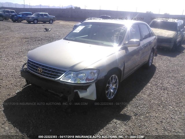 4T1BF28B03U312739 - 2003 TOYOTA AVALON XL/XLS TAN photo 2