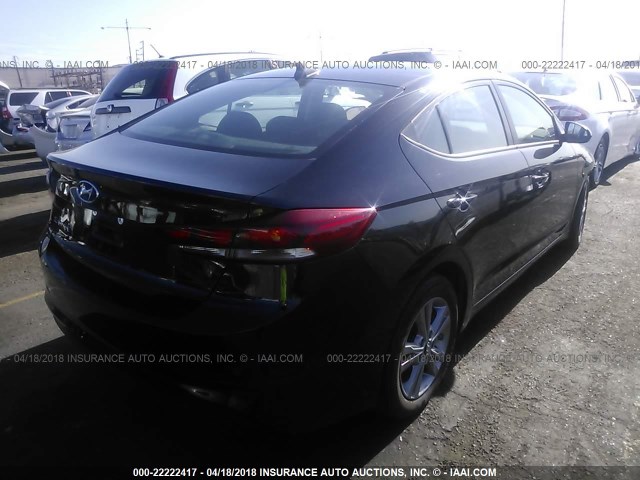 KMHD84LF2HU252432 - 2017 HYUNDAI ELANTRA SE/VALUE/LIMITED BLACK photo 4