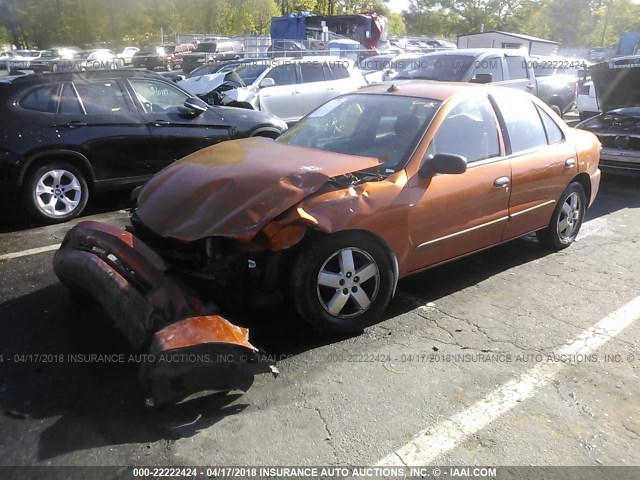 1G1JF52FX47366779 - 2004 CHEVROLET CAVALIER LS ORANGE photo 2