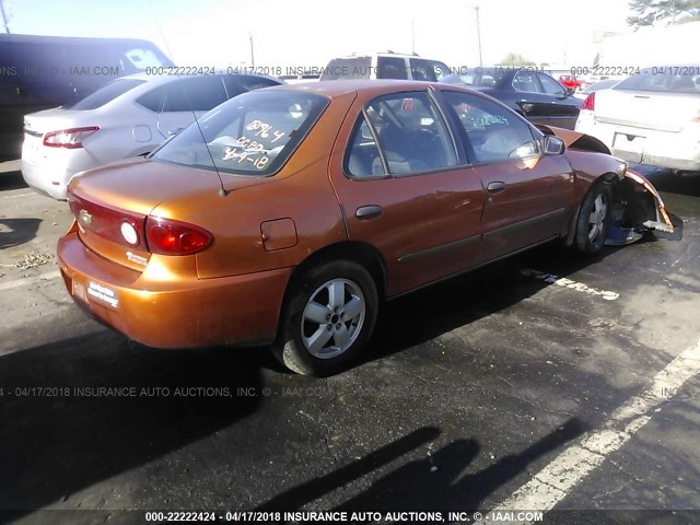 1G1JF52FX47366779 - 2004 CHEVROLET CAVALIER LS ORANGE photo 4