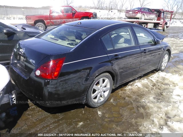 1N4BA41E25C868861 - 2005 NISSAN MAXIMA SE/SL BLACK photo 4