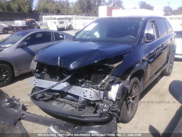 5TDKKRFH8GS120303 - 2016 TOYOTA HIGHLANDER XLE შავი ფოტო 2