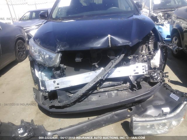 5TDKKRFH8GS120303 - 2016 TOYOTA HIGHLANDER XLE შავი ფოტო 6