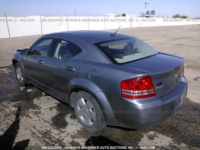 1B3LC46B49N559508 - 2009 DODGE AVENGER SE/SXT GRAY photo 3